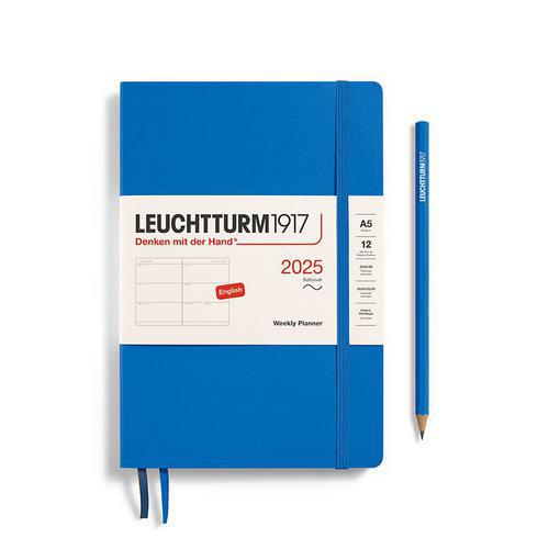 Leuchtturm, Blue, Planners, Art & School, 2025, Softcover, A5, Medium, Sky, 816325